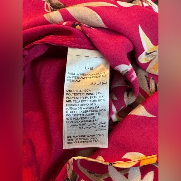 NWT White House Black Market Red Halter Sundress - Size:Large - Picture 5 of 5